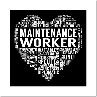 Maintenance Worker Heart Posters and Art